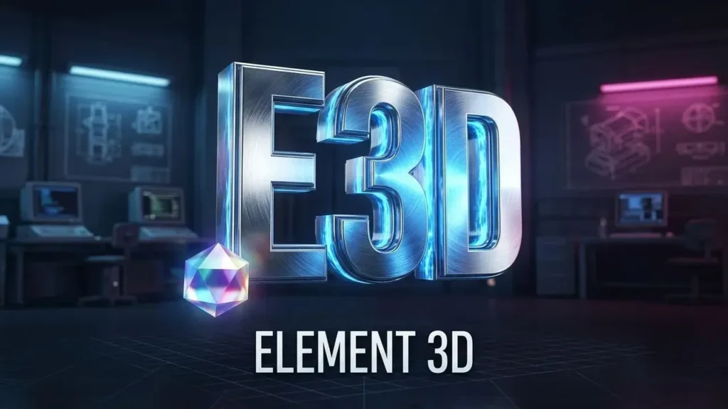 Element 3D plugin for creating 3D graphics in After Effects